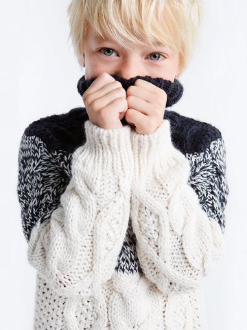 Shirt Long Funnel-Neck Sleeve